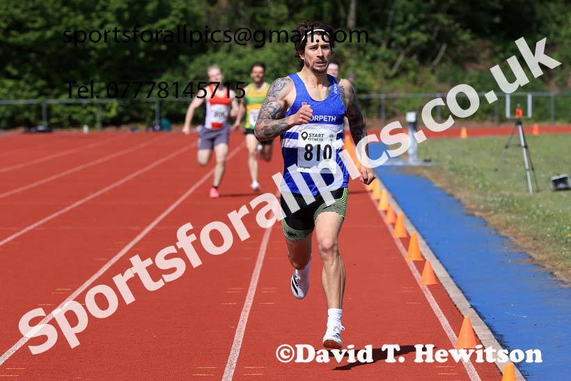 Senior mens 800 metres, 2025 North Eastern Track and Field Champs., Shildon, County Durham. Photo: David T. Hewitson/Sports for All Pics